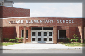 Picture of village school main entrance